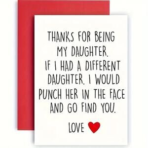 Birthday Card to Daughter - 8" x 5"